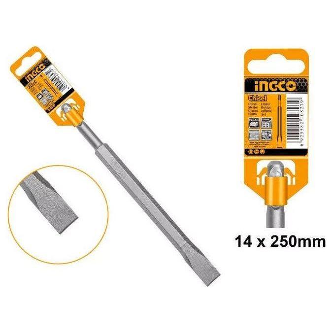 Ingco DBC0122501 SDS PLUS Flat Chisel 14X250mm - KHM Megatools Corp. Ingco DBC0122501 SDS PLUS Flat Chisel 14X250mm - KHM Megatools Corp.